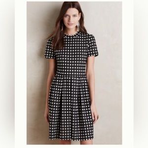 Anthropologie Hutch fit and flare pleated dress